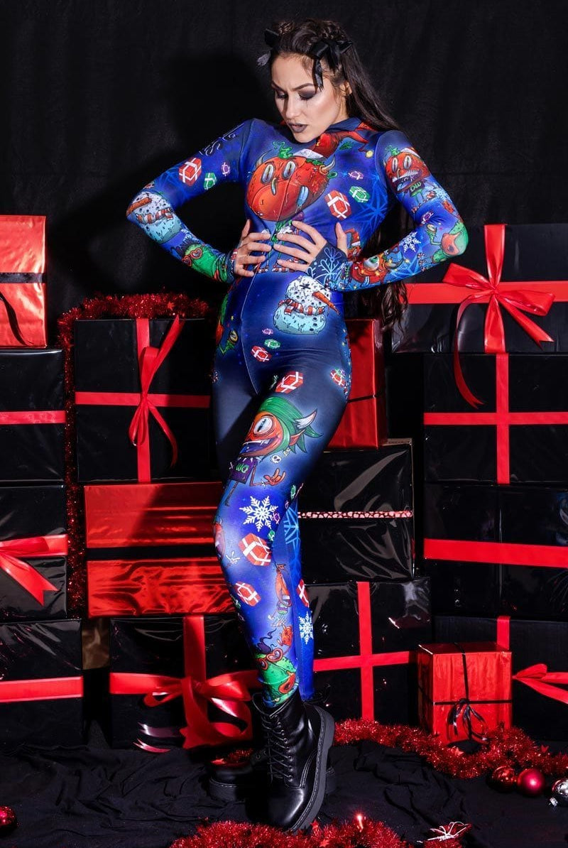 Grumpy Devil Slim-Fit Onesie Full View