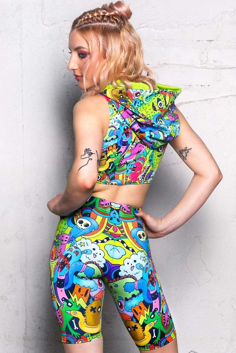 Magic Forest Biker Shorts Back View