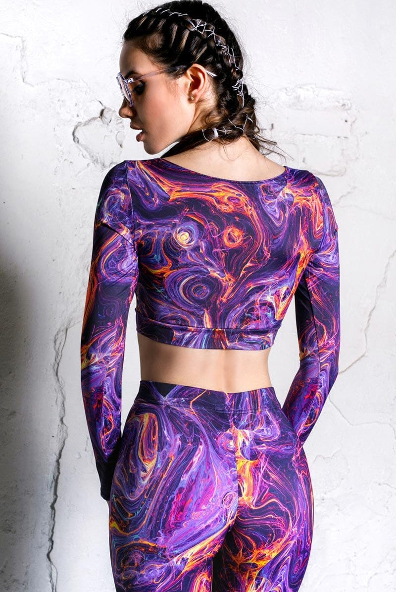 Magnetic Storm Long Sleeve Top Back View