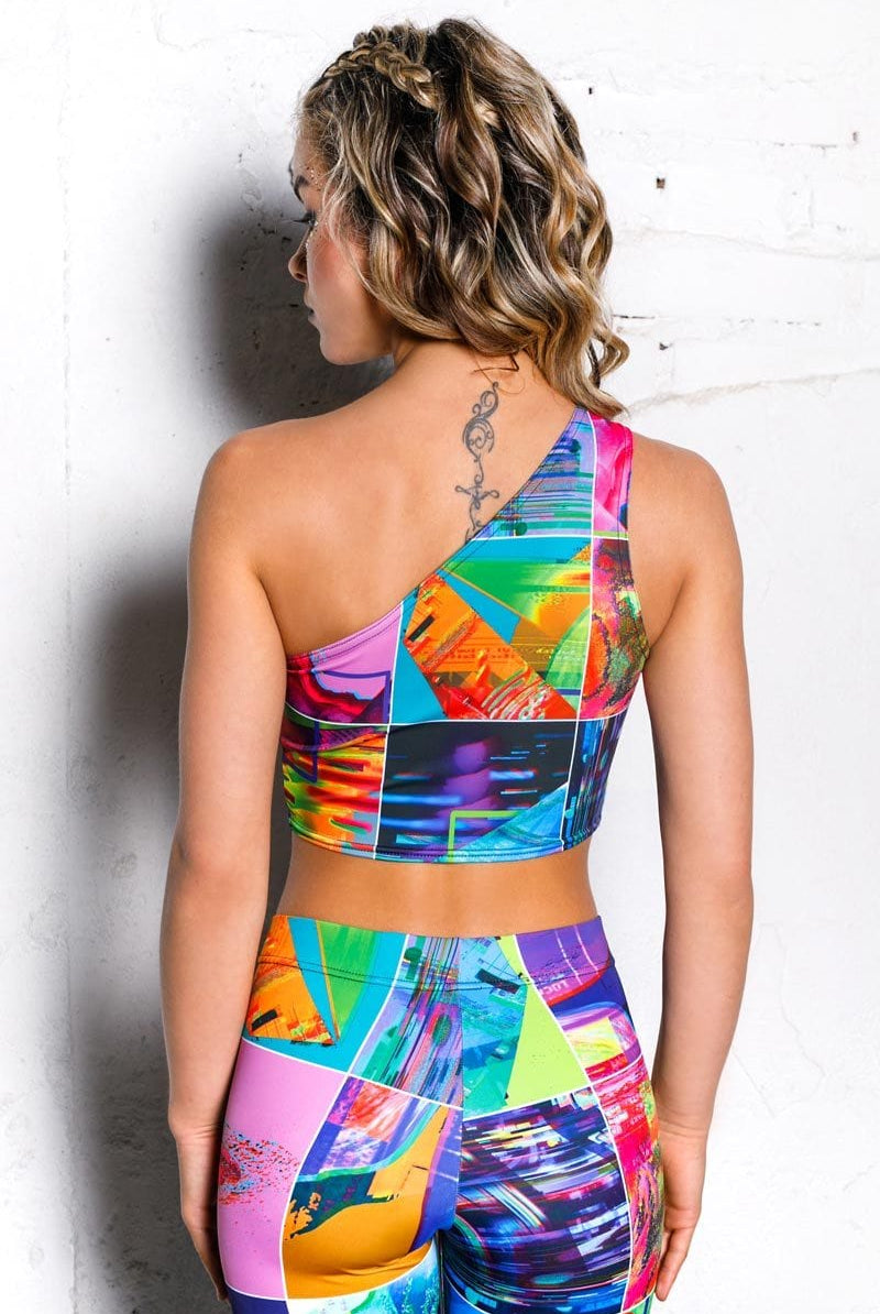 Mirror Universe One Shoulder Top Back View