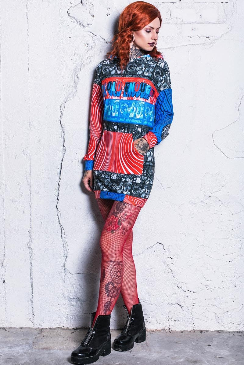 Not Old Enough Hoodie Dress Full View