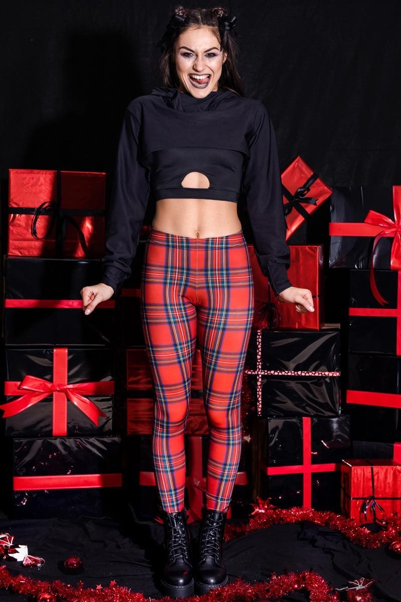 Black & Red Checkered Pants – All That & More boutique
