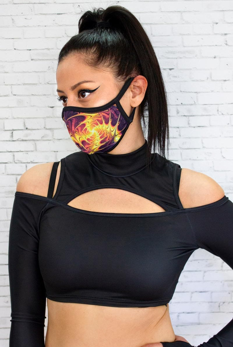 Vibration Reusable Face Mask Left View
