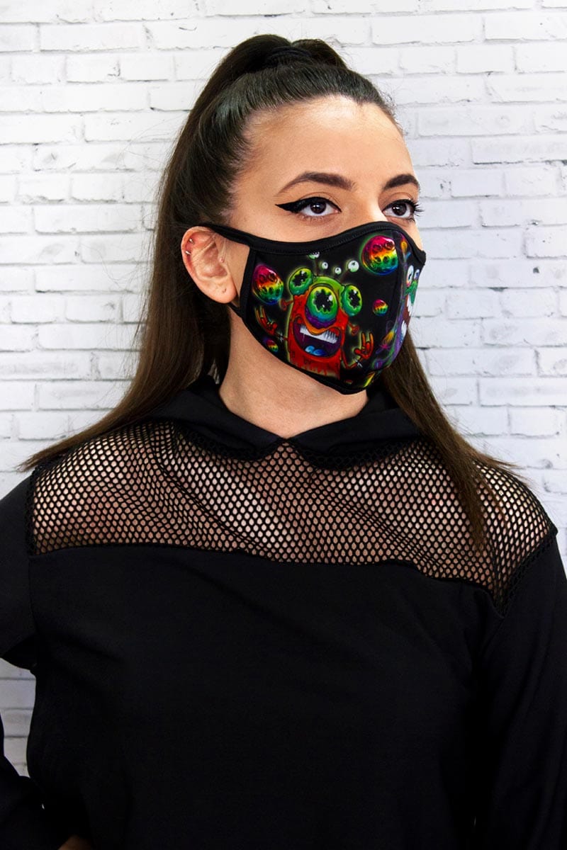 Virus Reusable Face Mask Left View