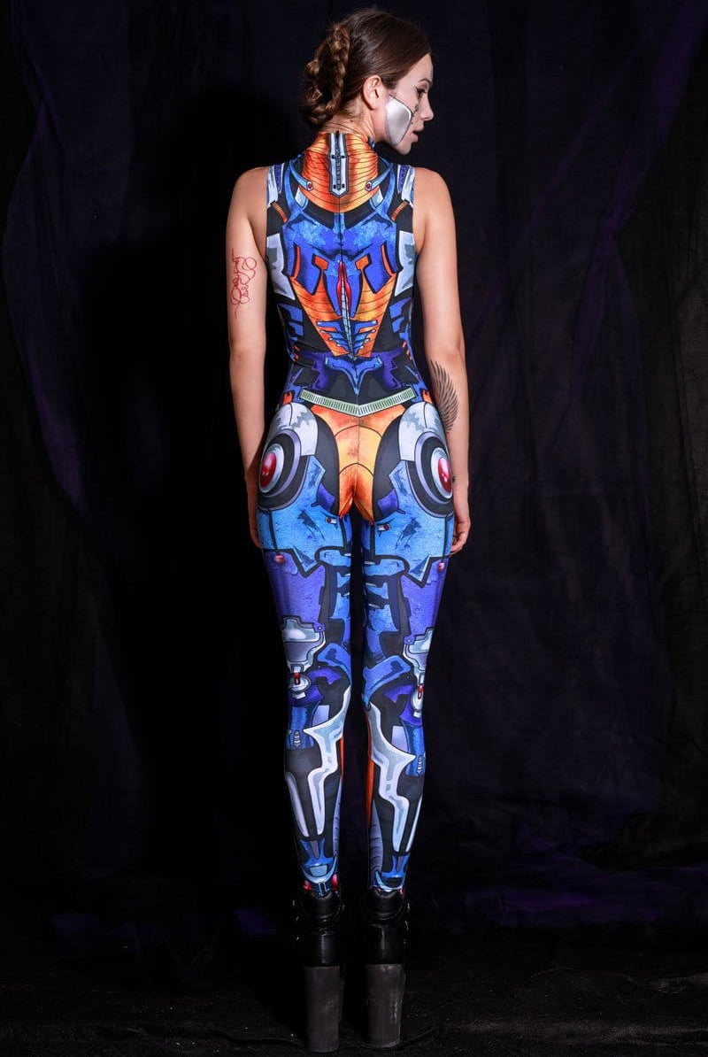 Robot Sleeveless Costume Back View