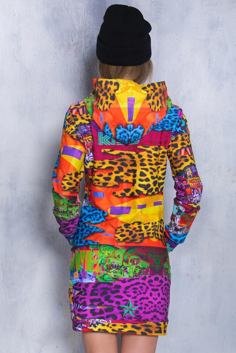 Safari Hoodie Dress Back View