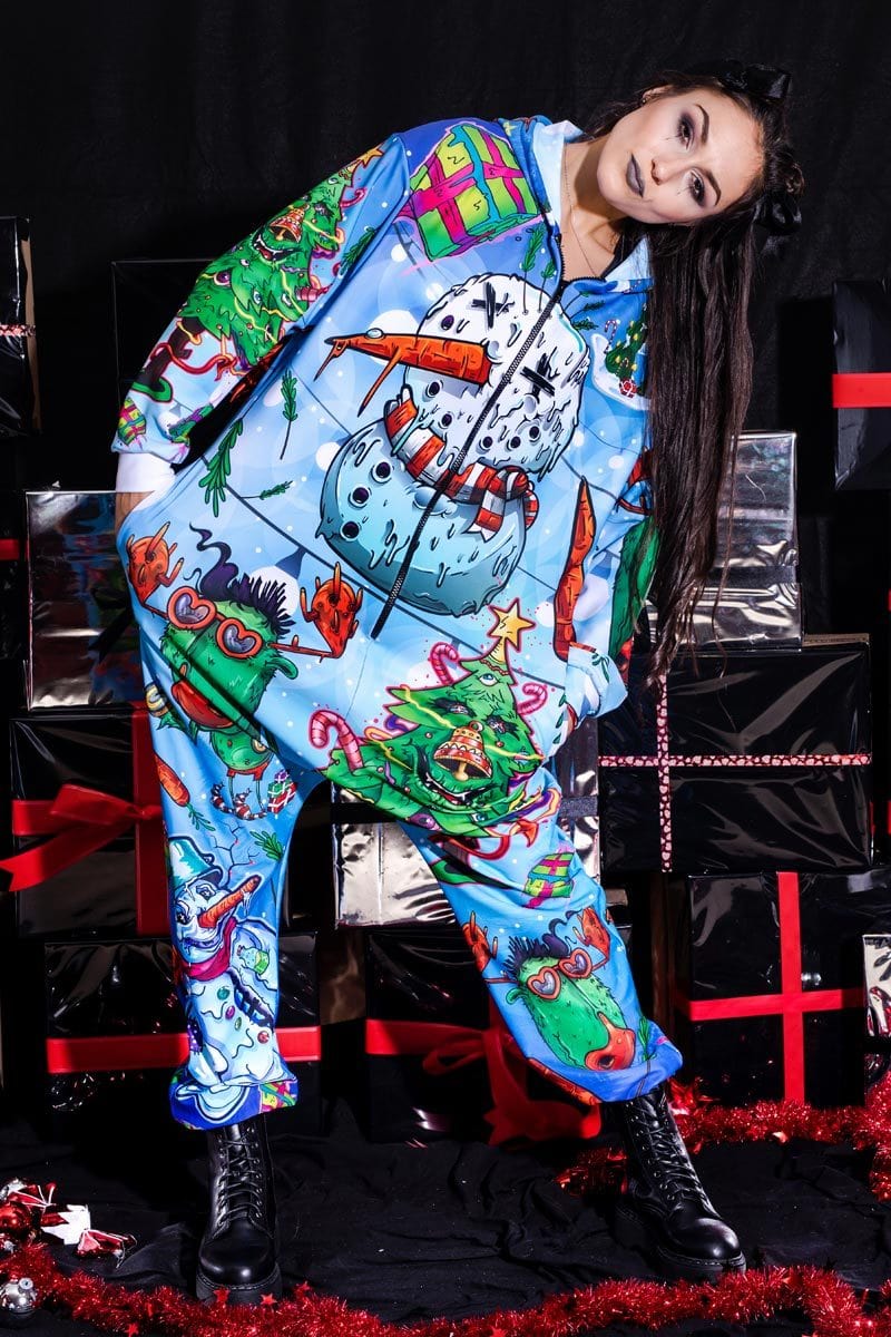 Snowman Onesie Close View