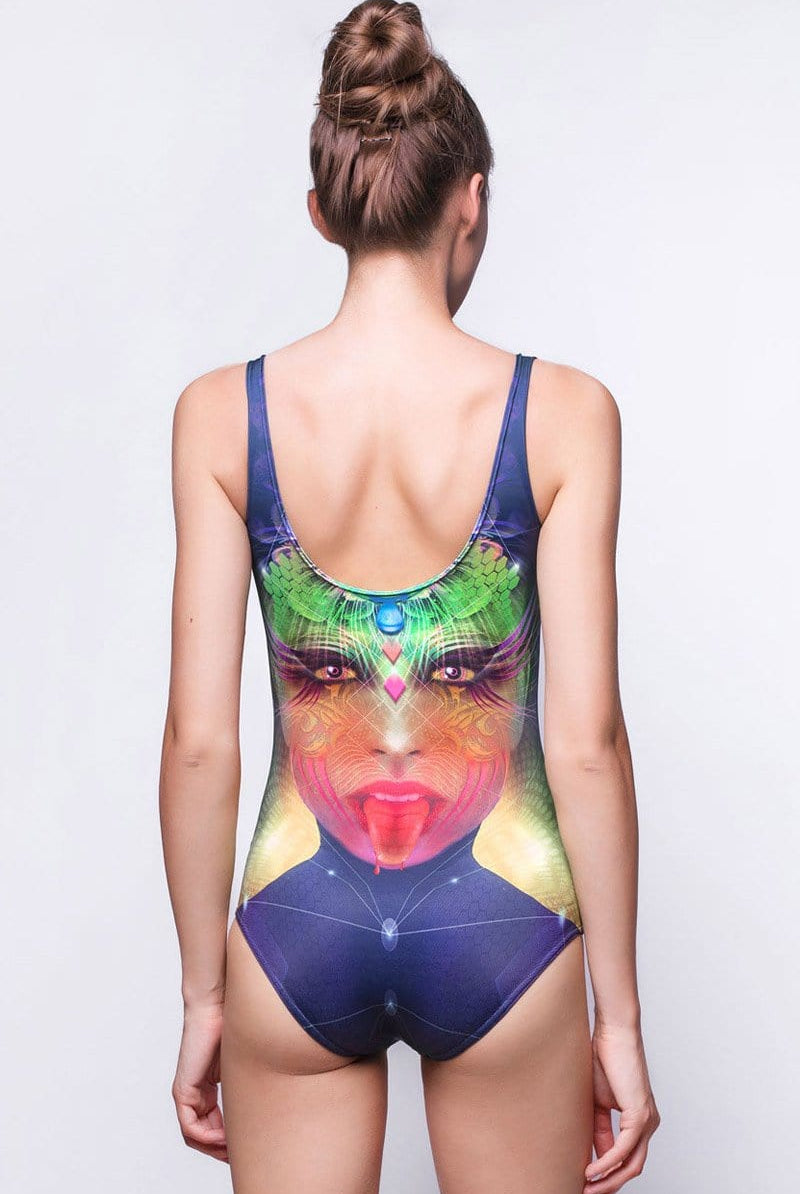 Love & Cursed One Piece Swimsuit Back View