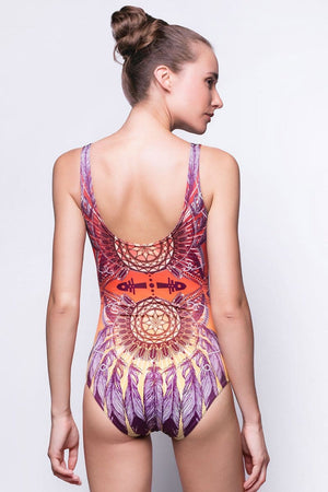 Totem One Piece Swimsuit Back View