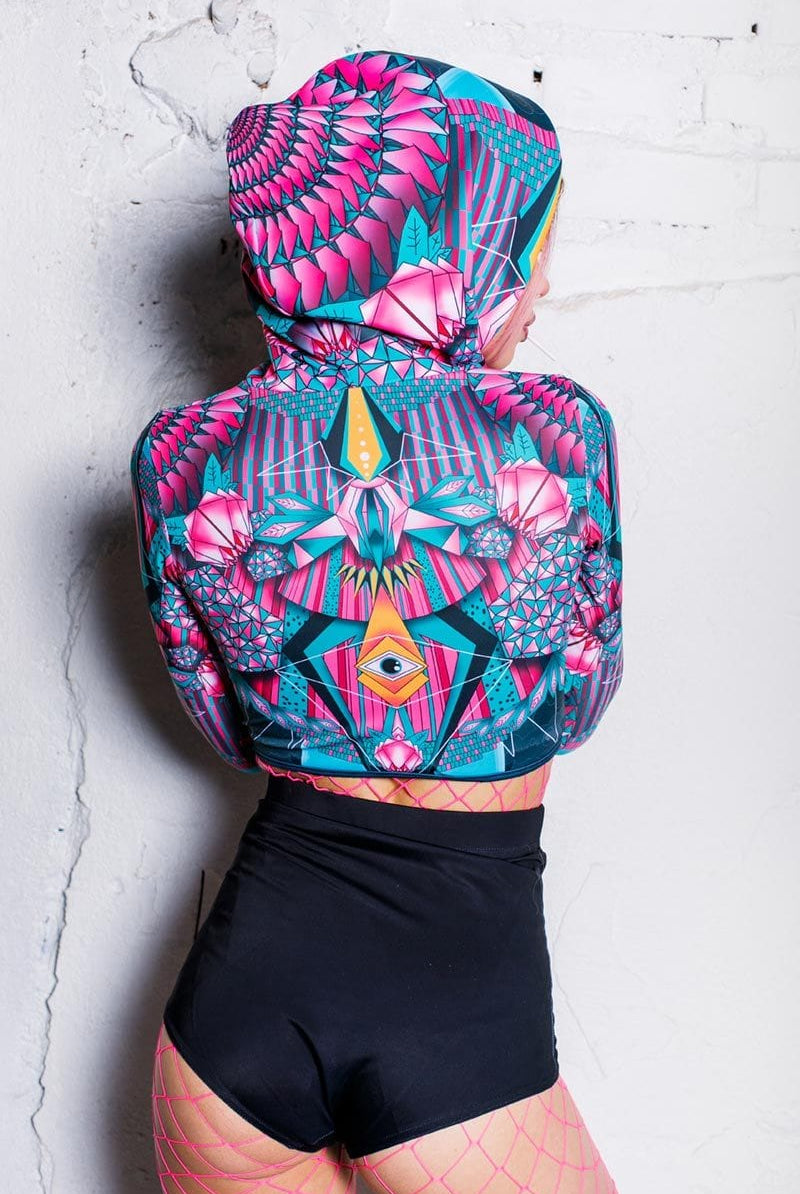 Trippy Hoodie Top Back View