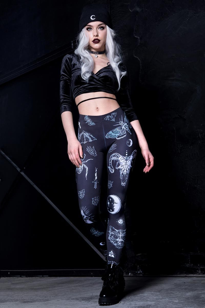 Witch Crafts Leggings Front View
