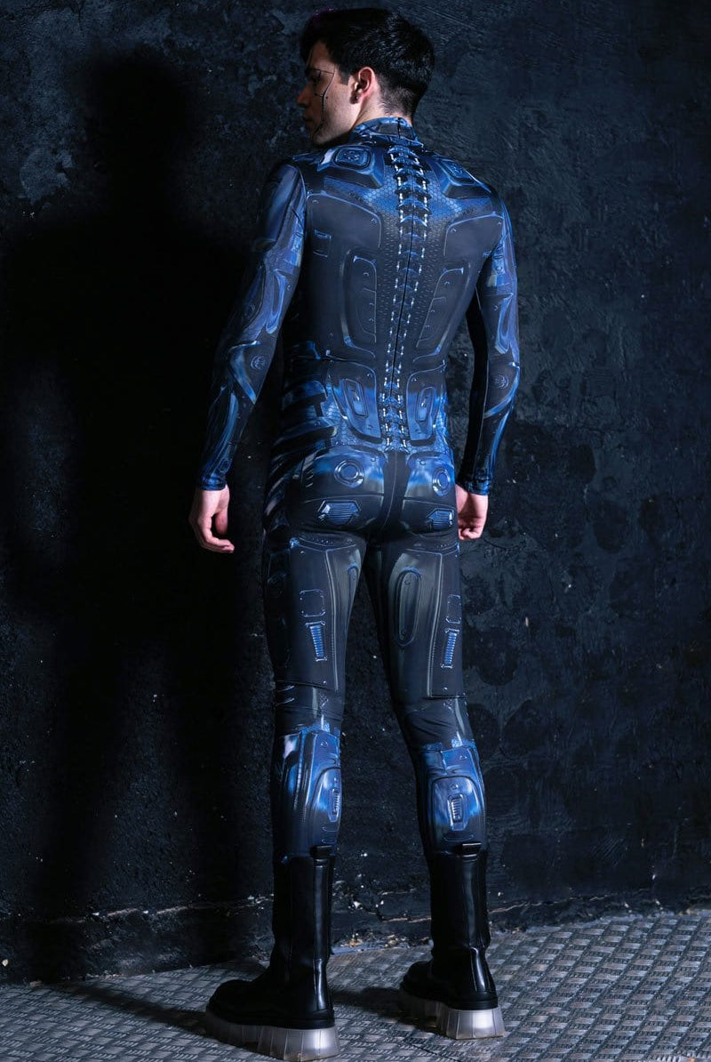 Dominator Male Robot Costume Back View