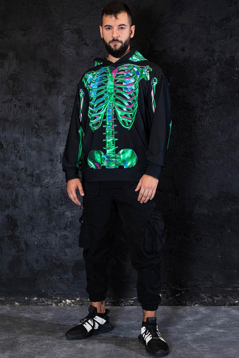 Skeleton Halloween Costume Sweat Pants Glow in the Dark -  Canada