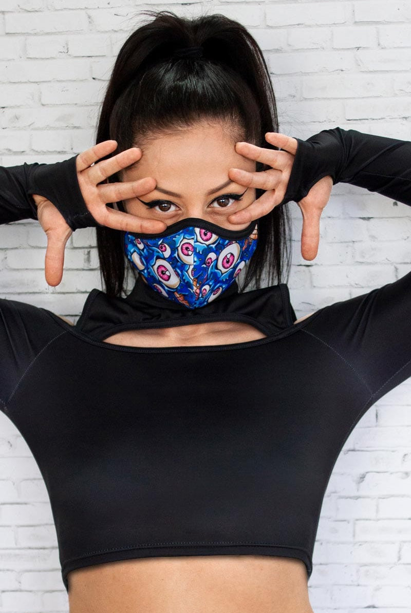 Eyes Cream Reusable Face Mask Front View