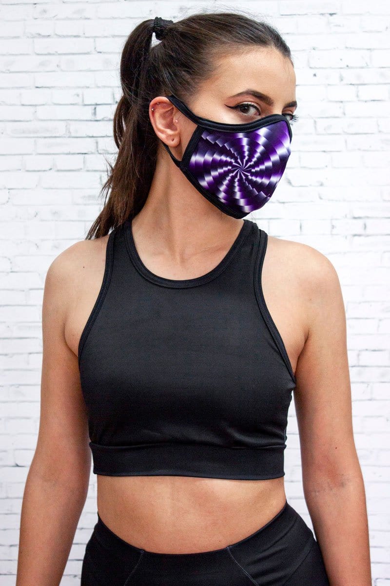 Purple Hypnosis Face Mask Right View