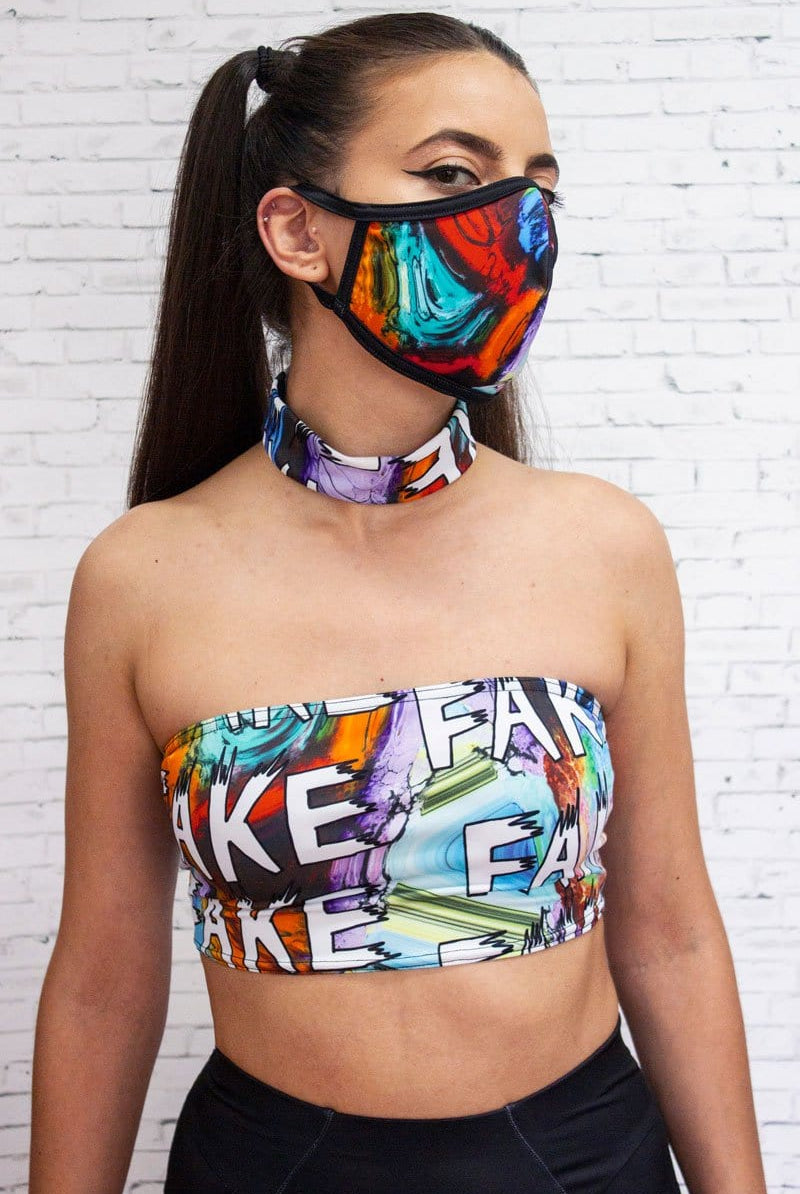 Gemstone Face Mask Left Side View