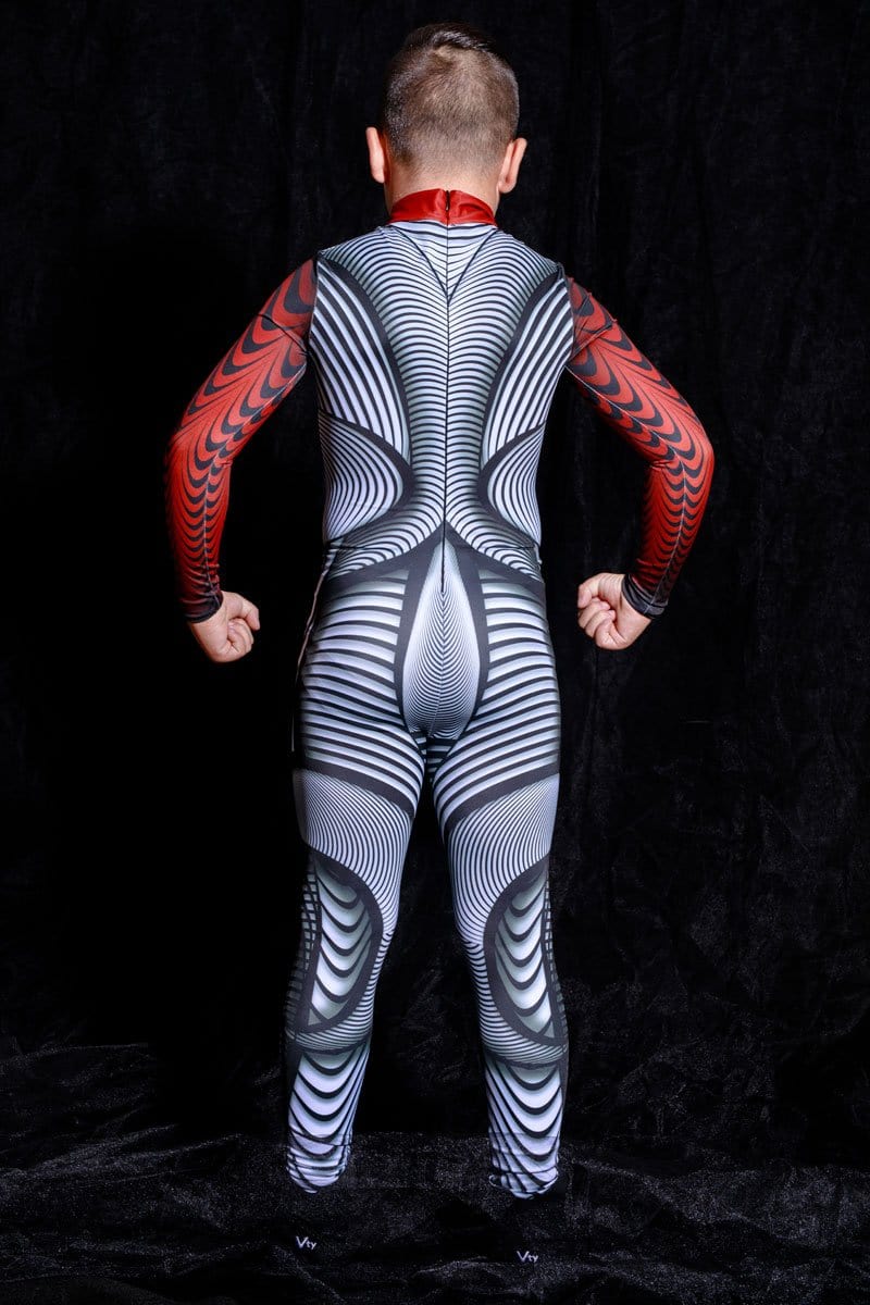 Futuristic Kids Costume Back View