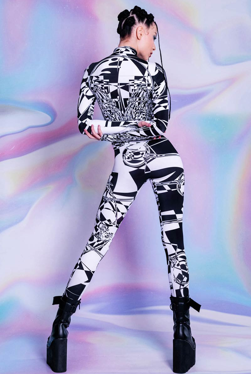 Glitch Alien Costume Back View