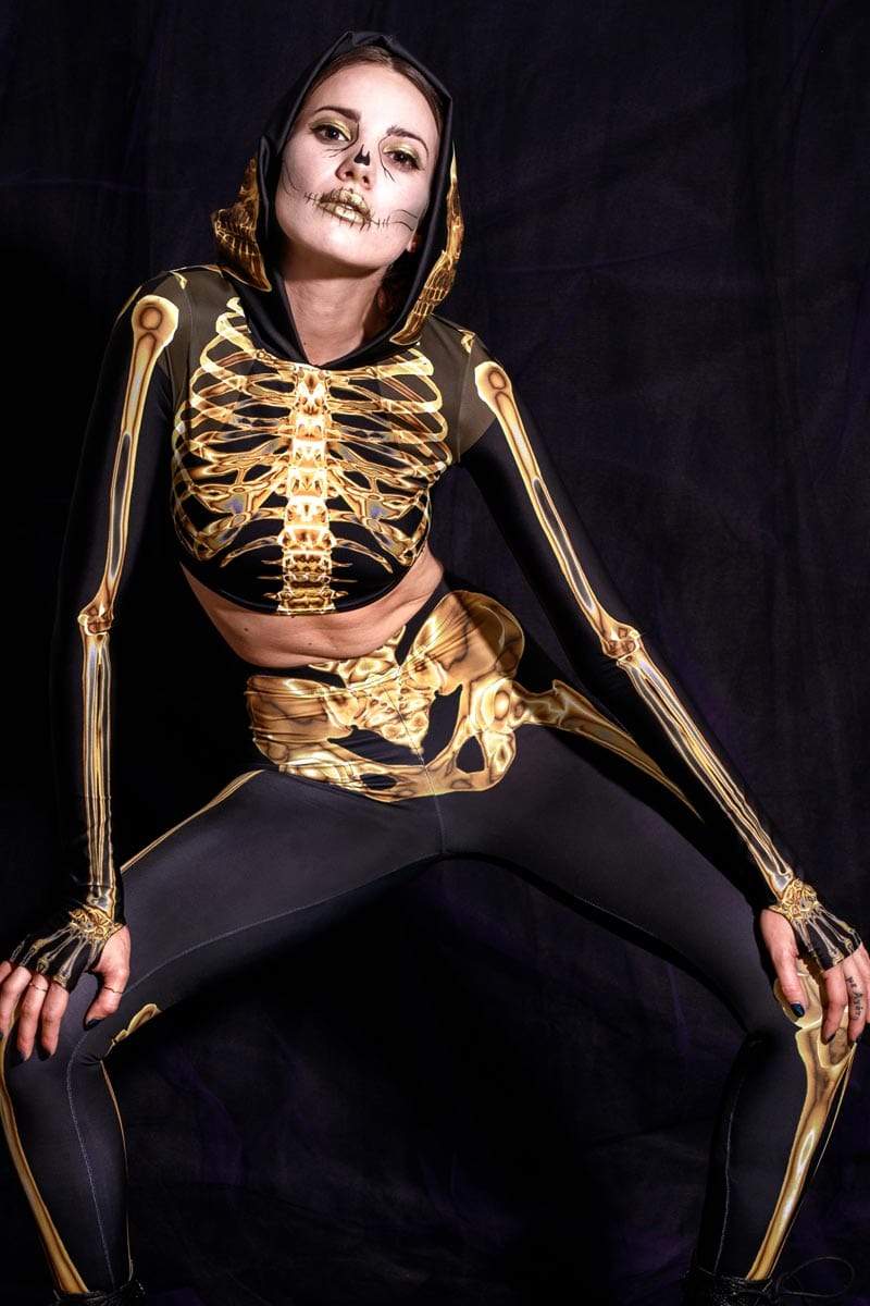 Golden Skeleton Matching Set