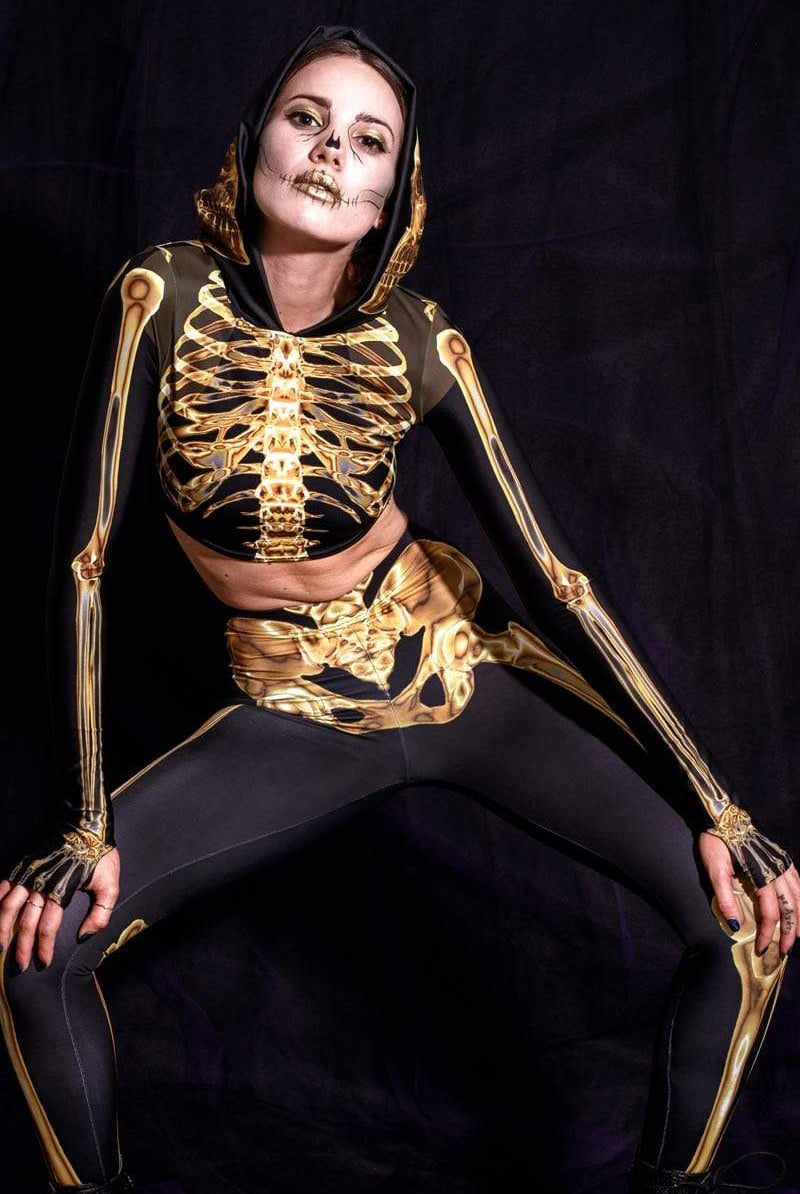 Golden Skeleton Matching Set
