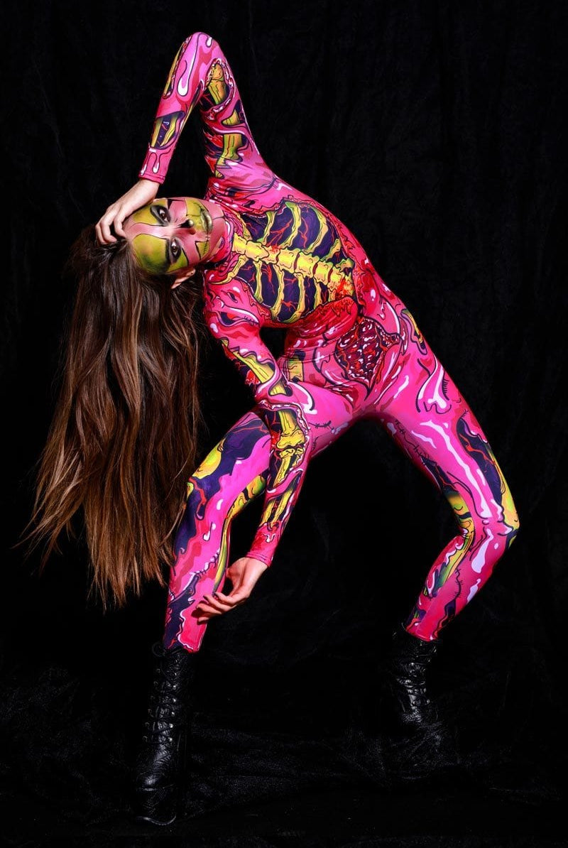 Pink Zombie Costume Front View