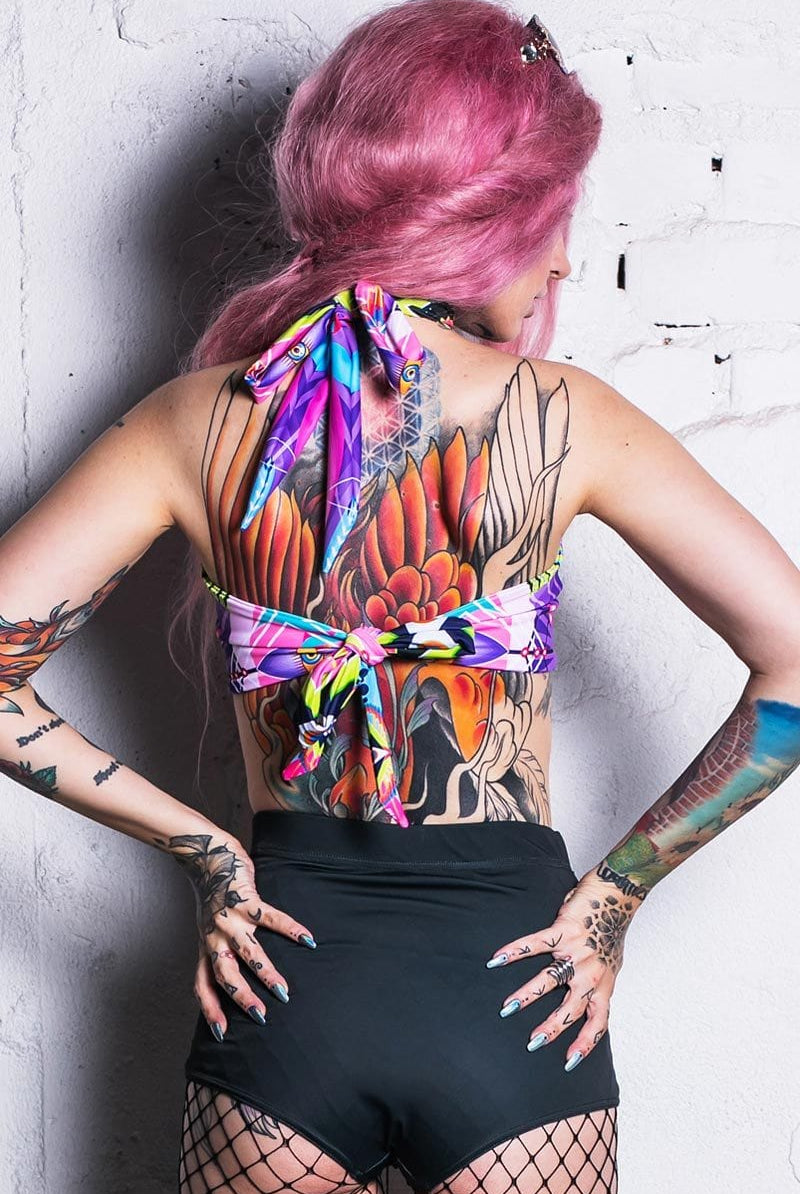 Majestic Halter Neck Top Back View