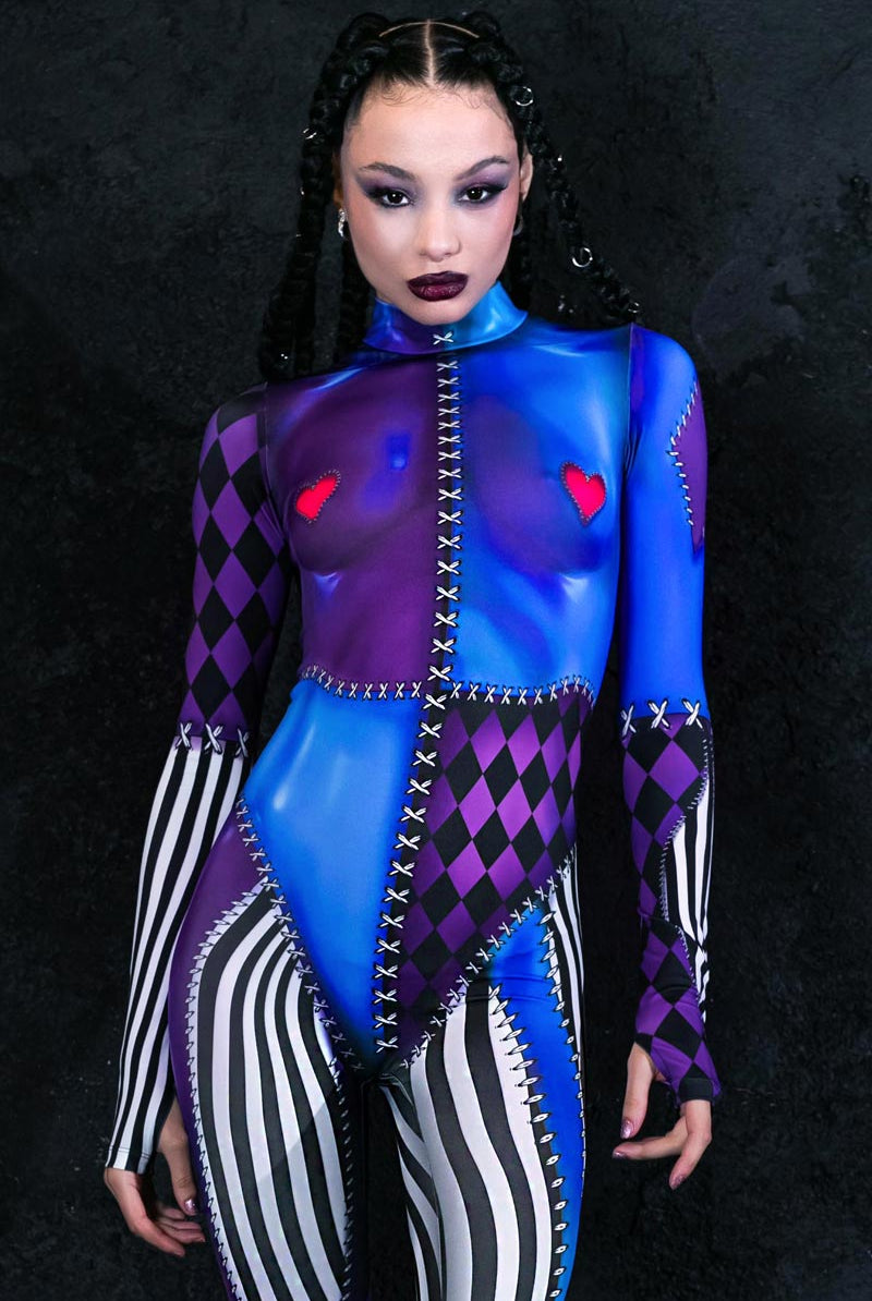 Harlequin Costume Close View