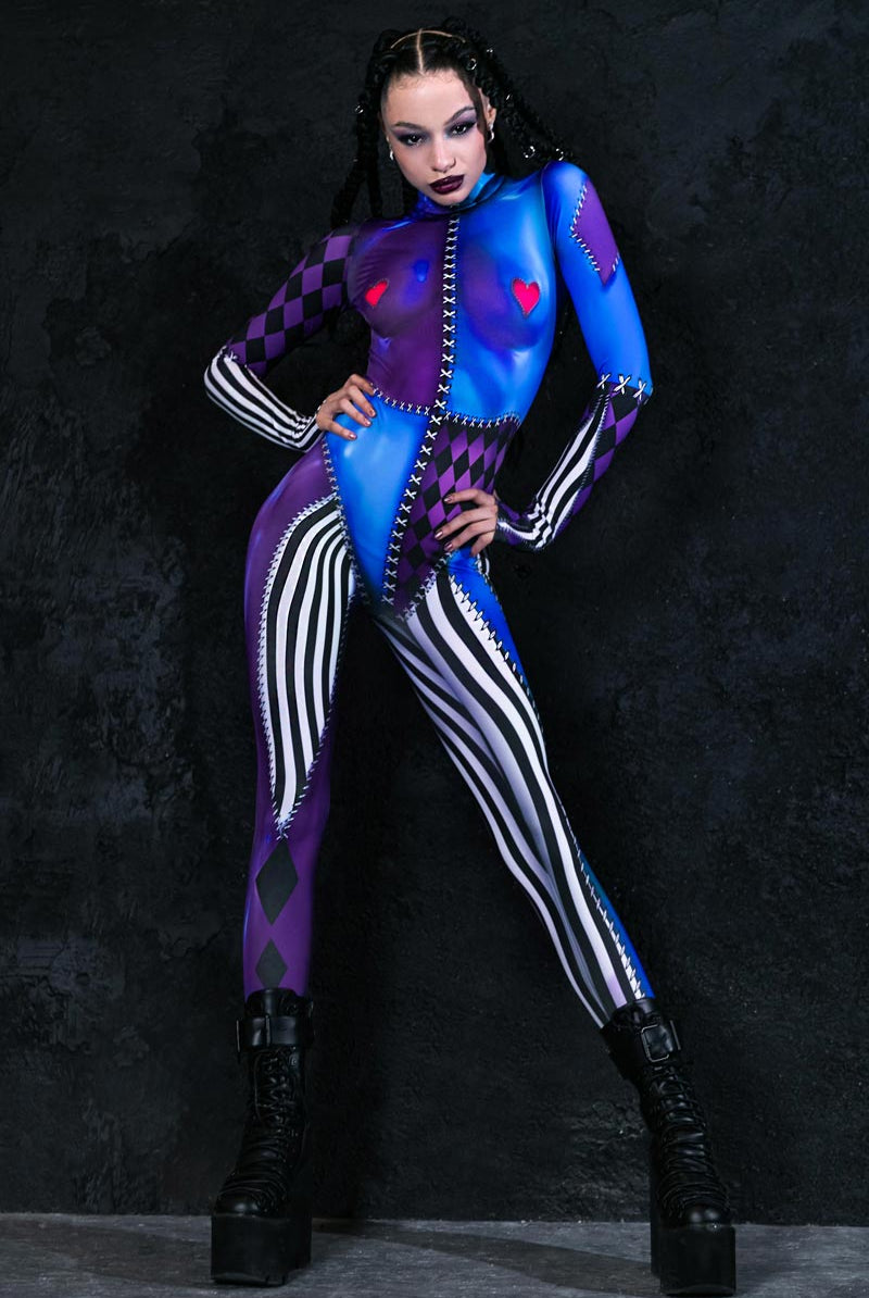 Harlequin Costume Side View