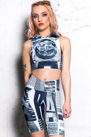 Hysteria Biker Shorts Front View