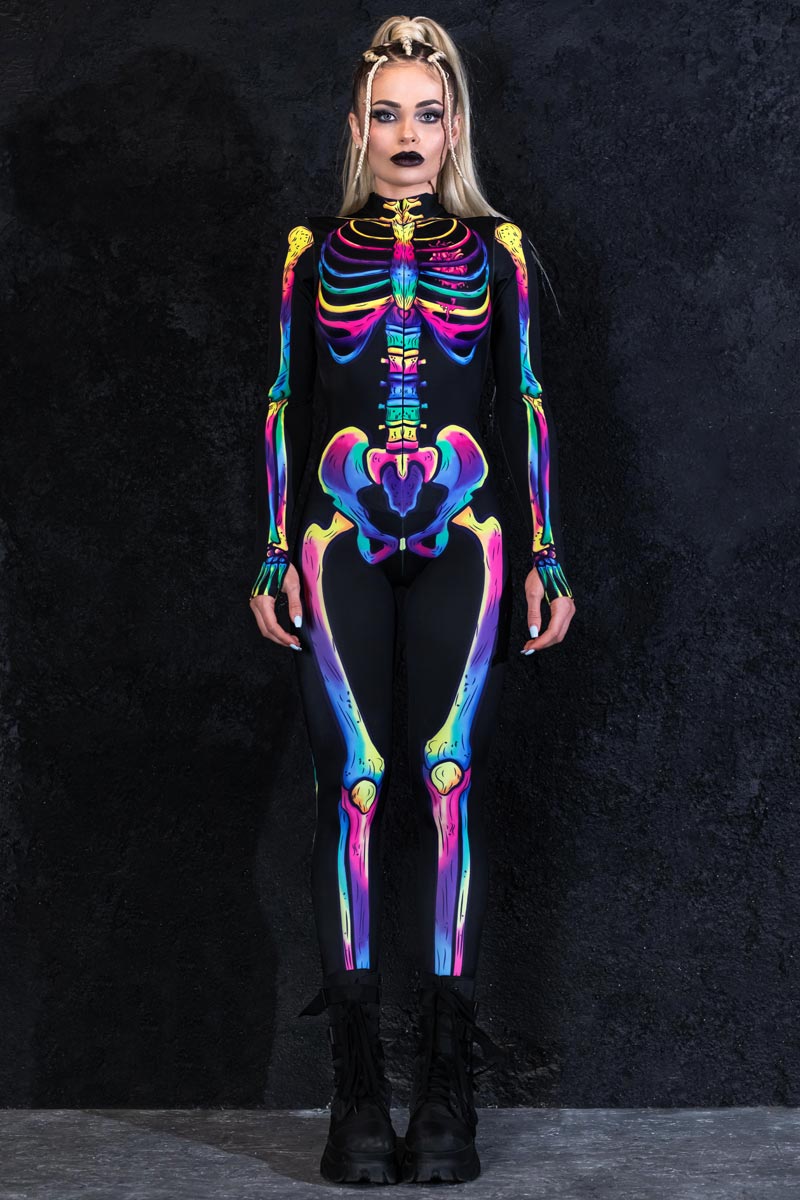 Jolly Skeleton Costume Full View