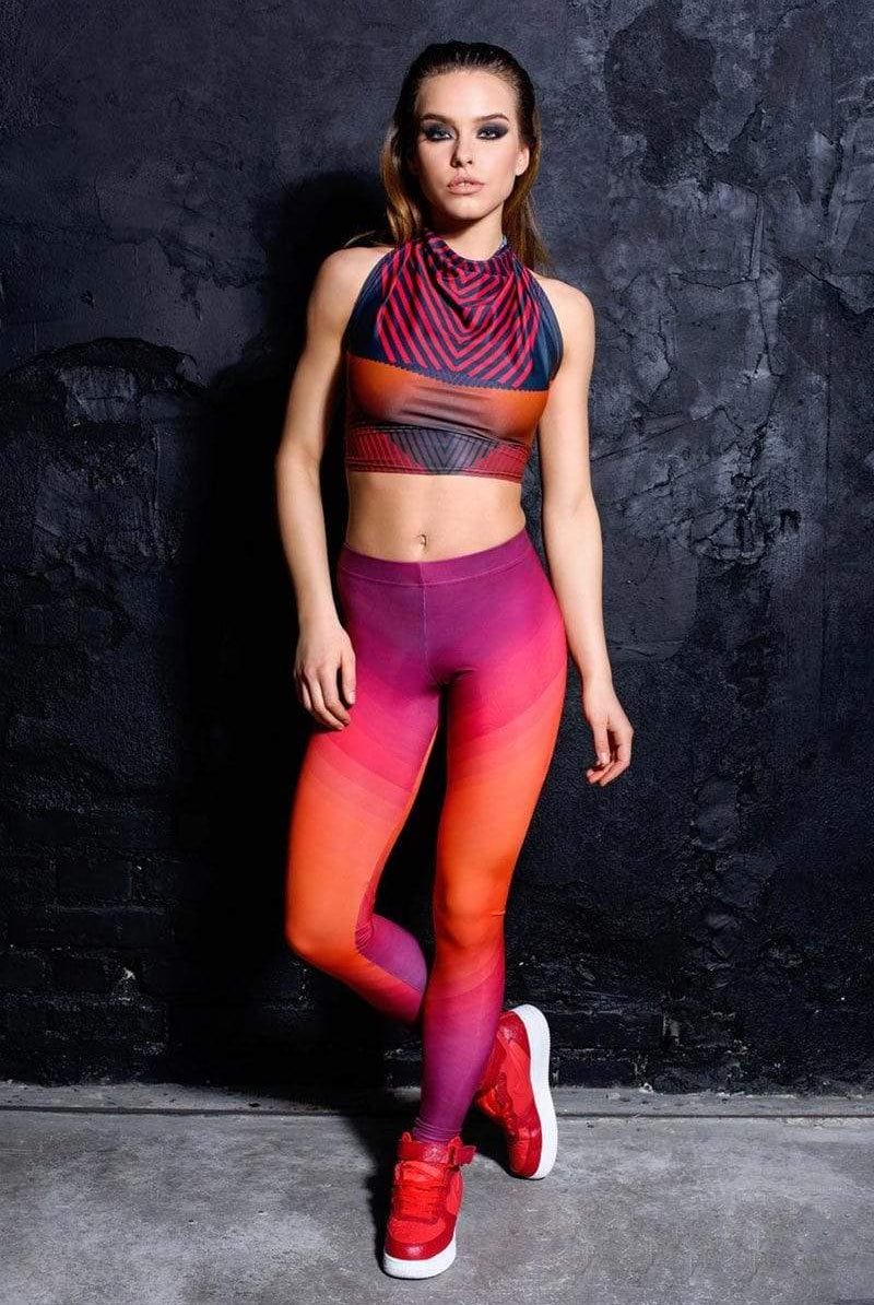 Sunset Leggings Front View