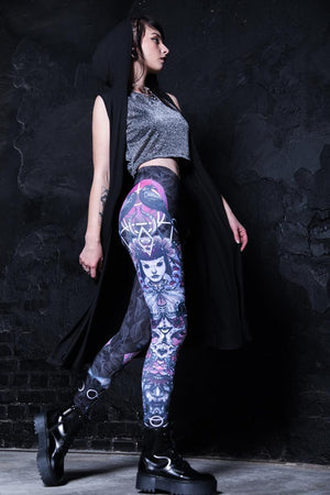 Witch Altar Leggings Side View