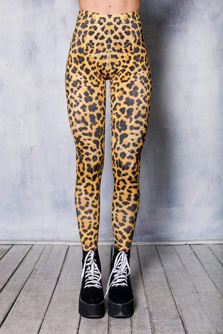 Leopard Leggings Close View