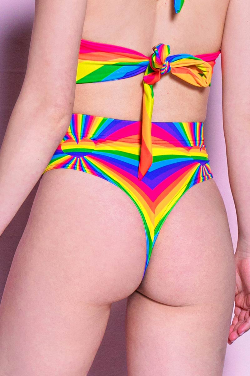 Love is Love Thong Shorts Back View
