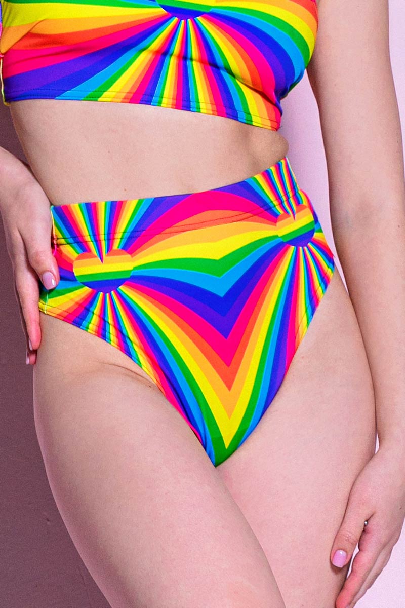 Love is Love Thong Shorts Front View