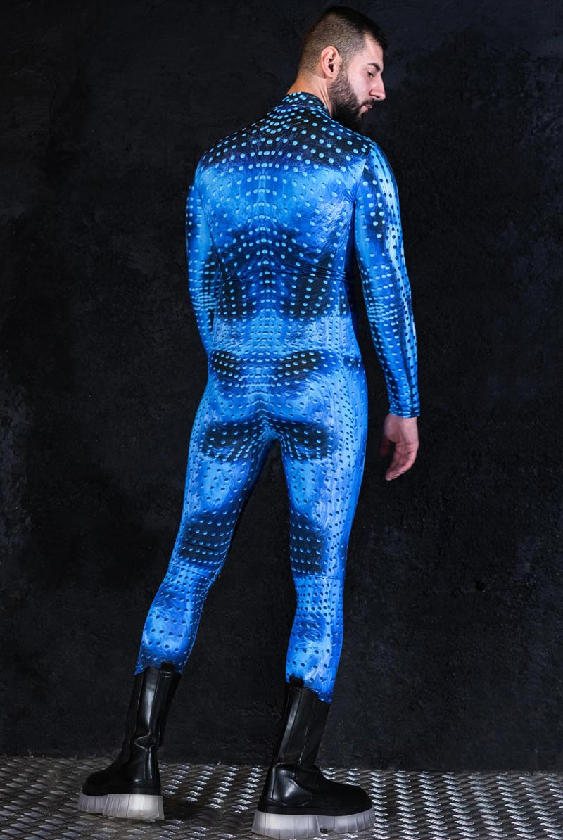 Men Multiverse Traveler Costume Back View