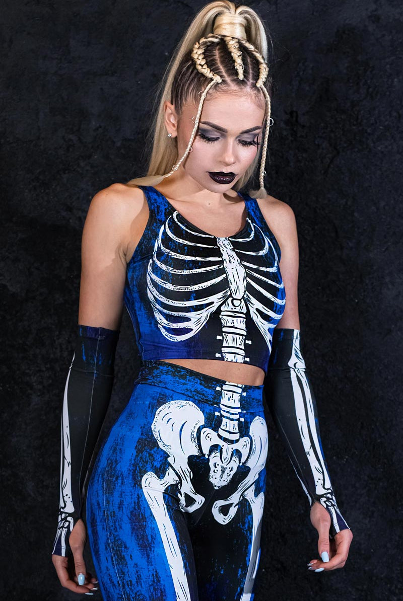 Moonlight Skeleton Crop Top Side View