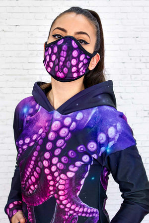Octopus Reusable Face Mask Front View