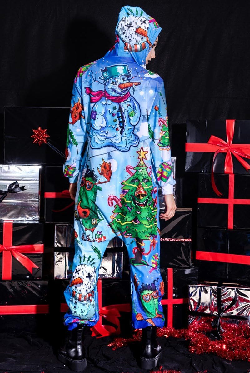 Snowman Onesie Back View