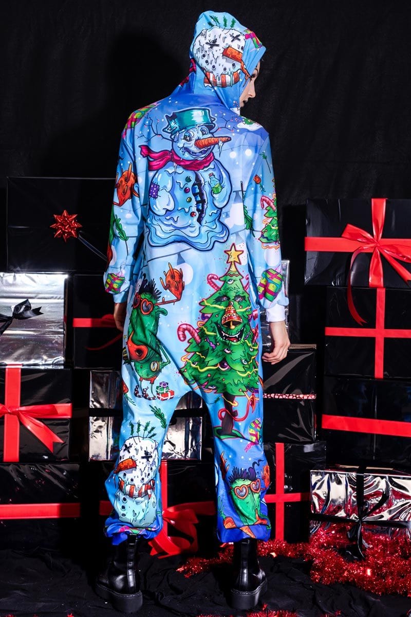 Snowman Onesie Back View