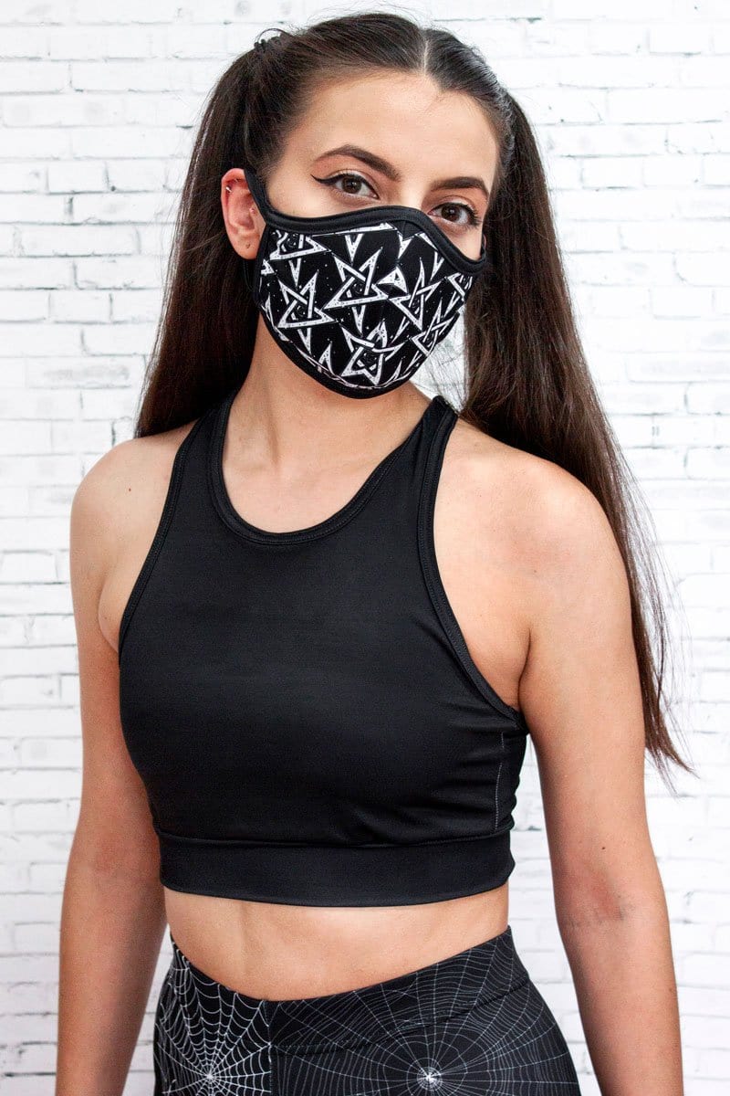 Pentagram Face Mask Front View