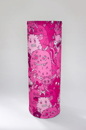 Pink Monsters Neck Gaiter Full View