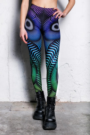 Rave Outfit Psy Leggings Close View