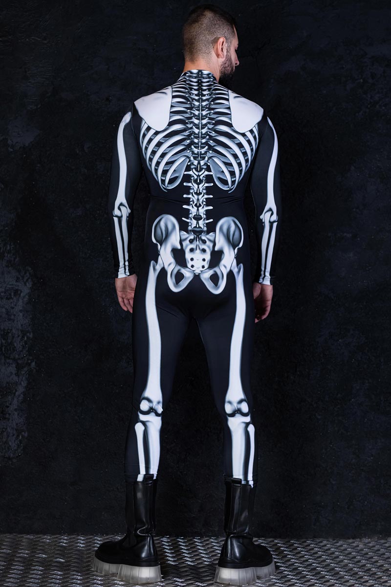 Rattling Bones Men Costume Back View