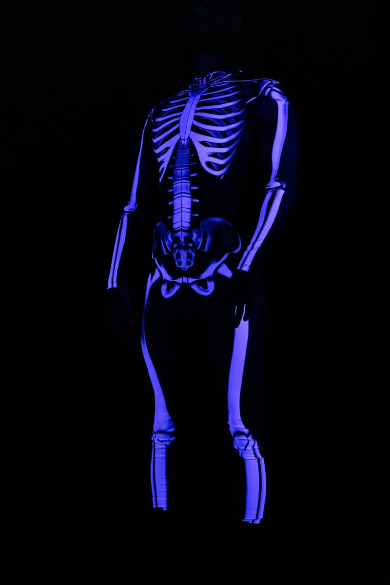 Rattling Bones Men Skeleton Costume for Halloween | Devil Walking