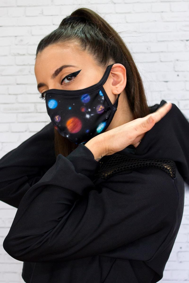 Lost Planets Reusable Face Mask Right View