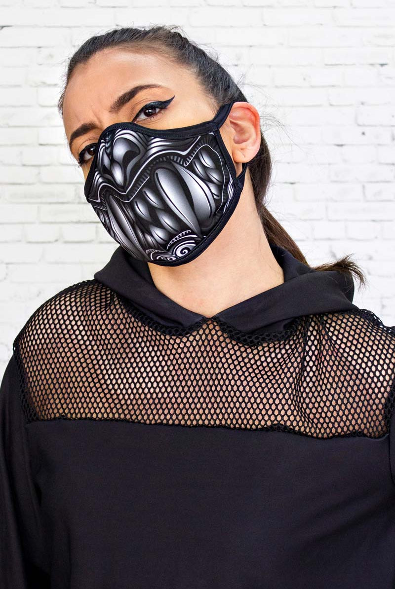 Samurai Reusable Face Mask Left View