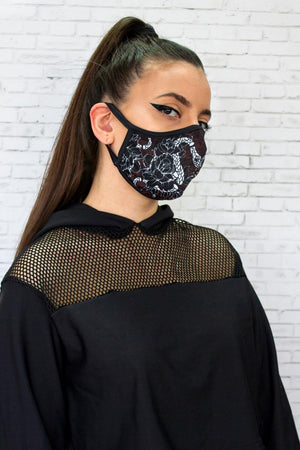 Serpent Reusable Face Mask Right View