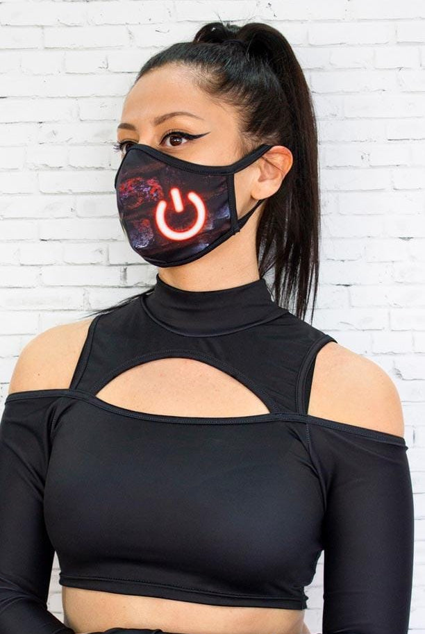 Smile Off Reusable Face Mask Left View