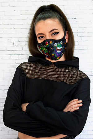 Virus Reusable Face Mask Front View